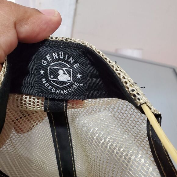 New York Yankees 47 Brand Trucker Snapback Baseball Hat Cap Sand OSFM … - Picture 11 of 11